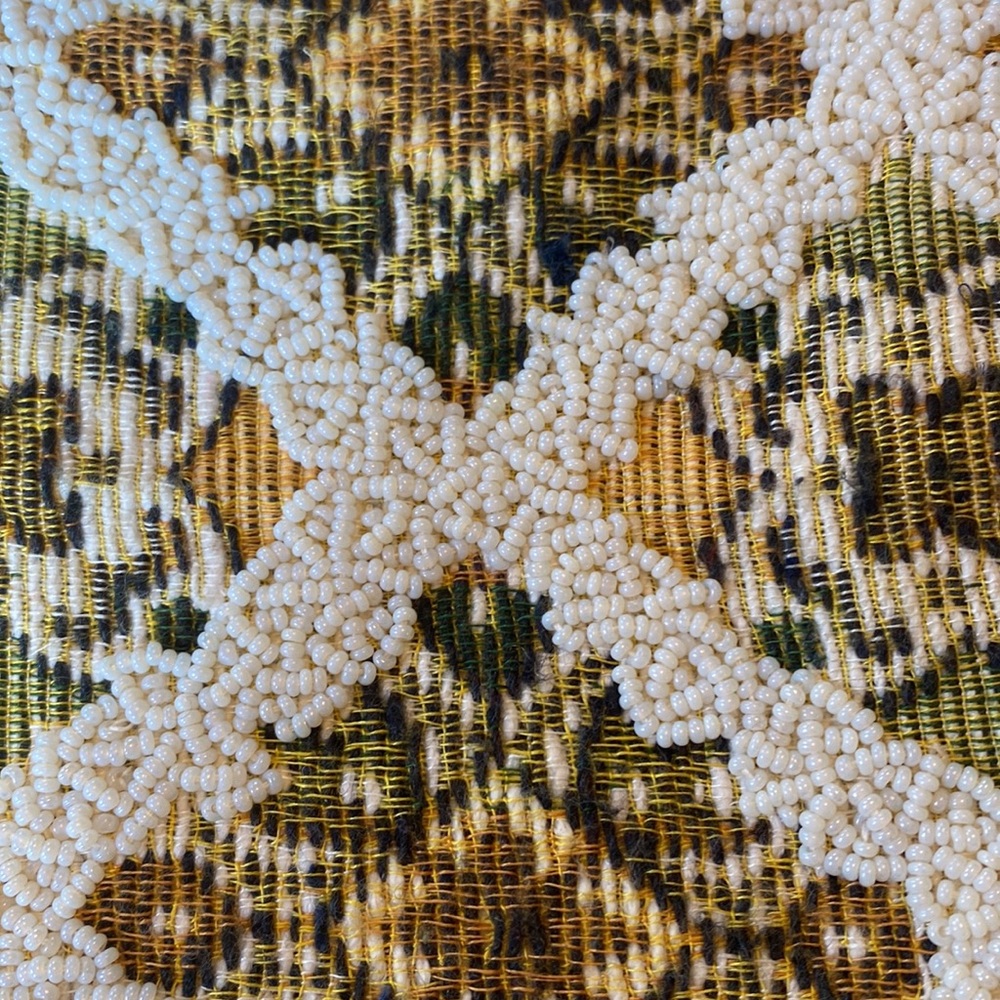 Vintage beaded tapestry handbag - Picture 2 of 7
